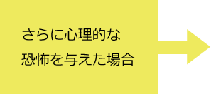 さらに心理的な恐怖を与えた場合